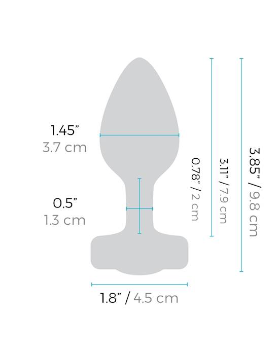 B-vibe Vibrating Jewel Plug - 3.8 Inch