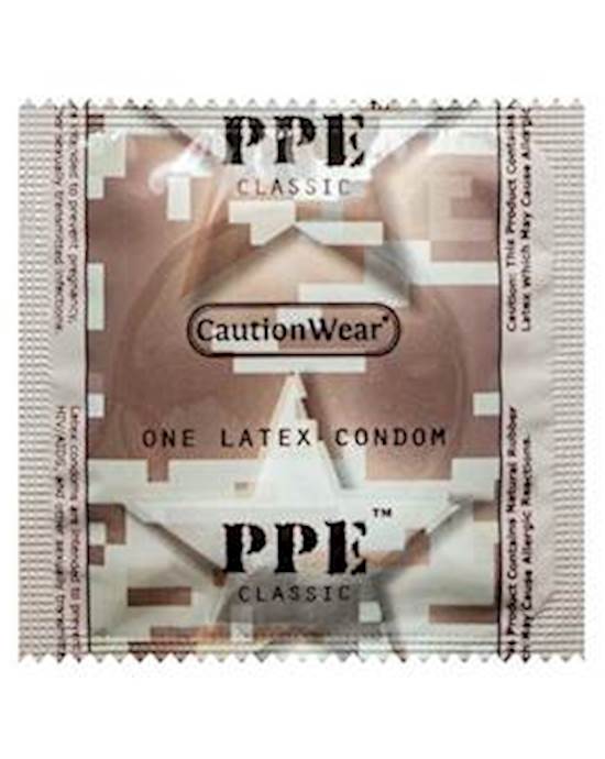 Caution Wear Ppe Condom - Single Unit