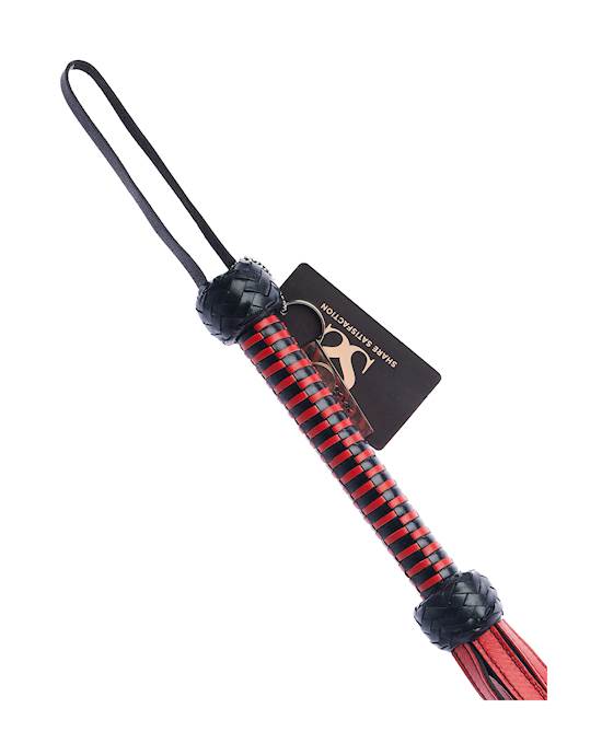 Bound X Leather Flogger With Spikes