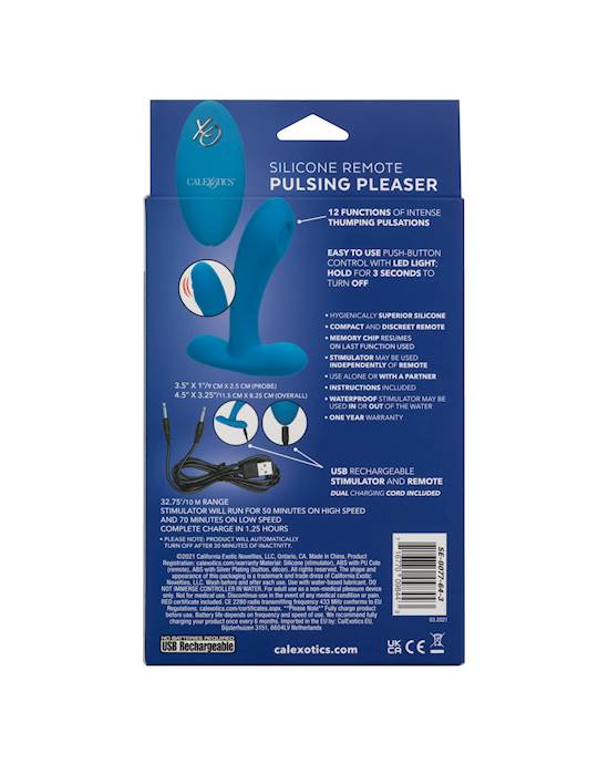 Silicone Remote Pulsing Pleaser