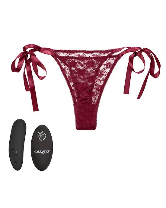 Remote Control Lace Thong Set  One Size