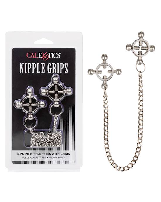 Nipple Grips - 4-point Nipple Press With Chain