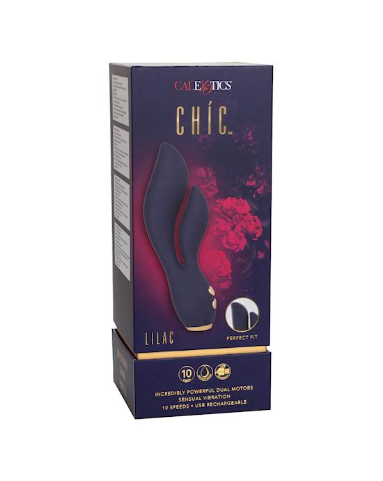 Chic Lilac Rabbit Vibrator - 7 Inch