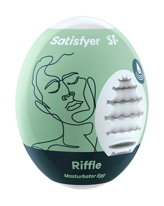 Satisfyer Masturbator Egg - Single Riffle