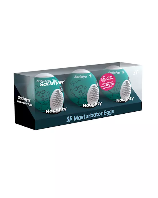 Satisfyer Masturbator Eggs  Set of 3  Naughty
