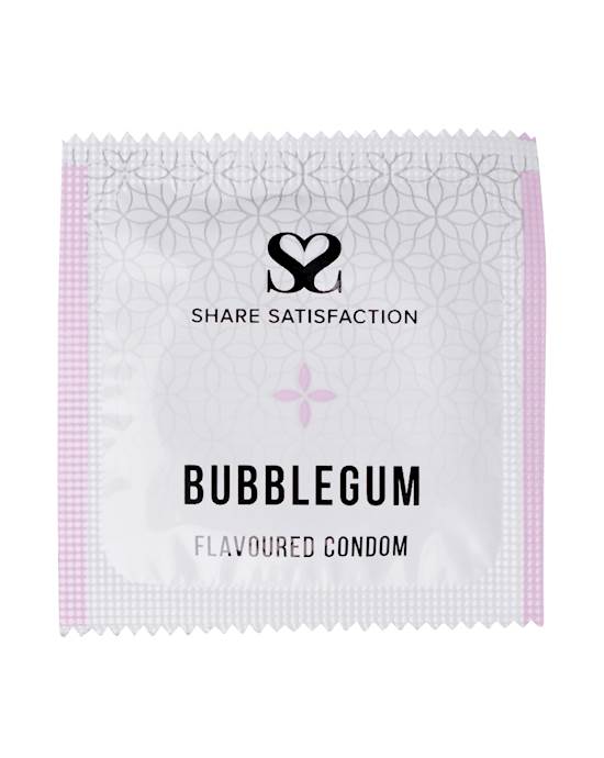 Share Satisfaction Bubblegum Flavoured Condom  Single