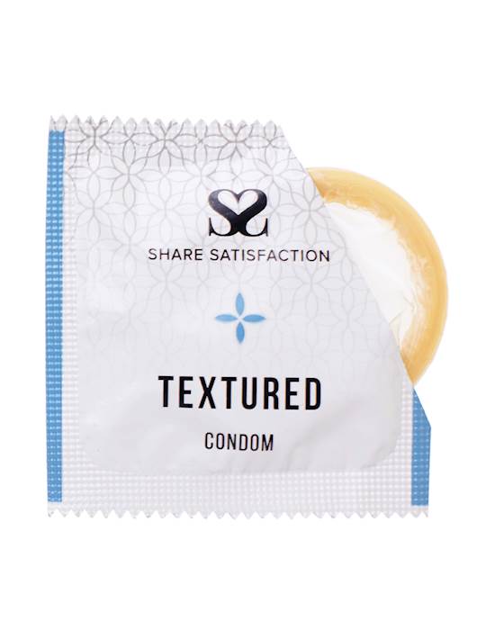 Share Satisfaction Textured Condom - Single