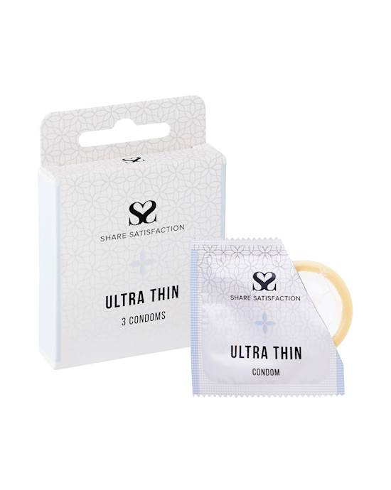 Share Satisfaction Ultra Thin Condom  3 Pack