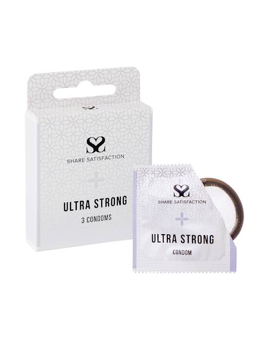Share Satisfaction Ultra Strong Condom  3 Pack
