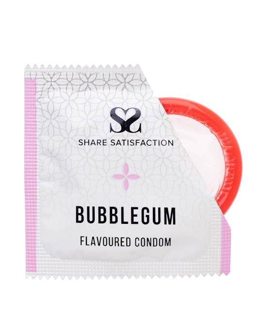 Share Satisfaction Bubblegum Flavoured Condom - 3 Pack