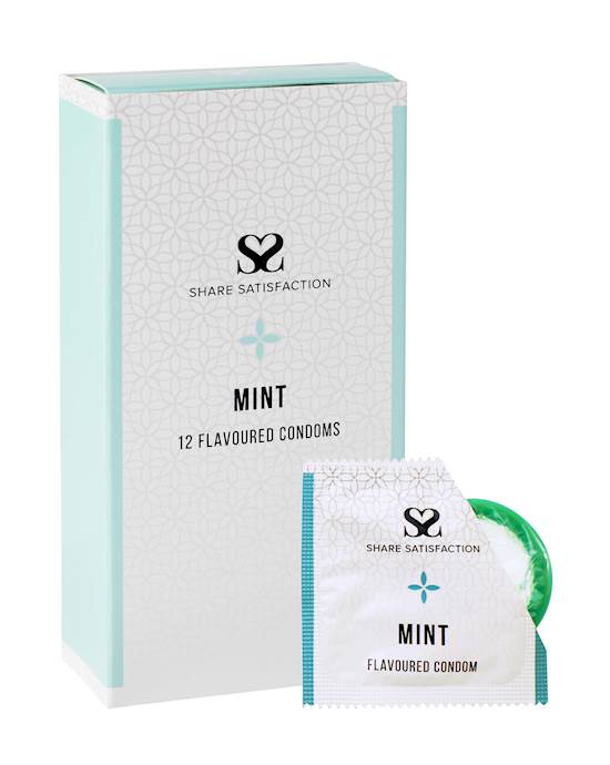 Share Satisfaction Mint Flavoured Condoms  12 Pack