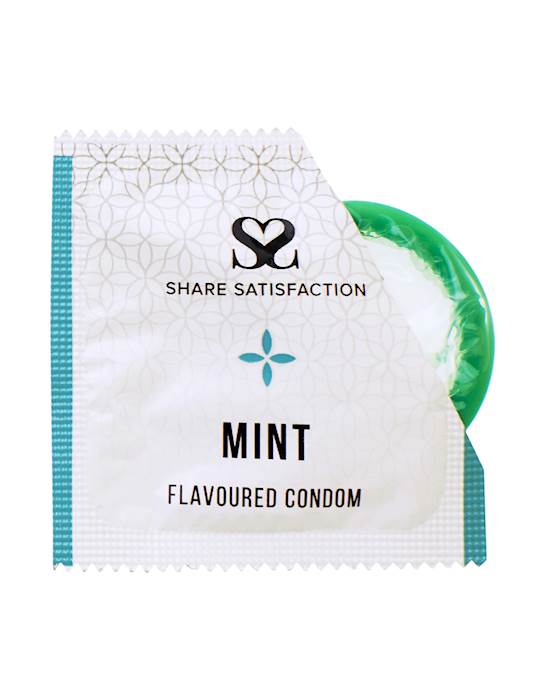 Share Satisfaction Mint Flavoured Condoms - 12 Pack