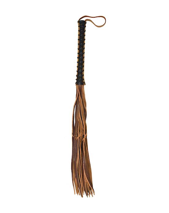 Italian Leather Whip with Stylish Tails