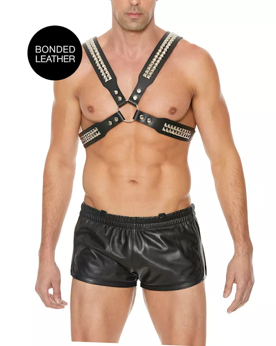 Mens Pyramid Stud Body Harness