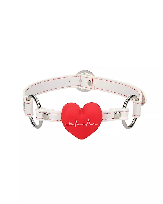 Silicone Heart Gag  Nurse Theme