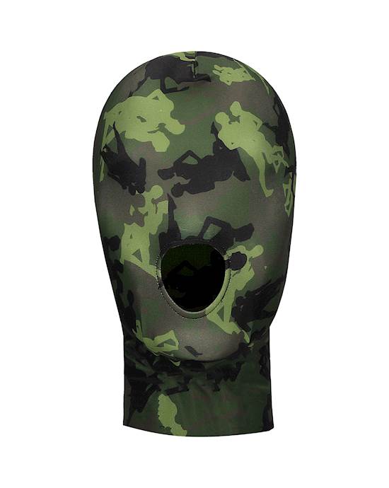 Mask With Mouth Opening  Army Theme