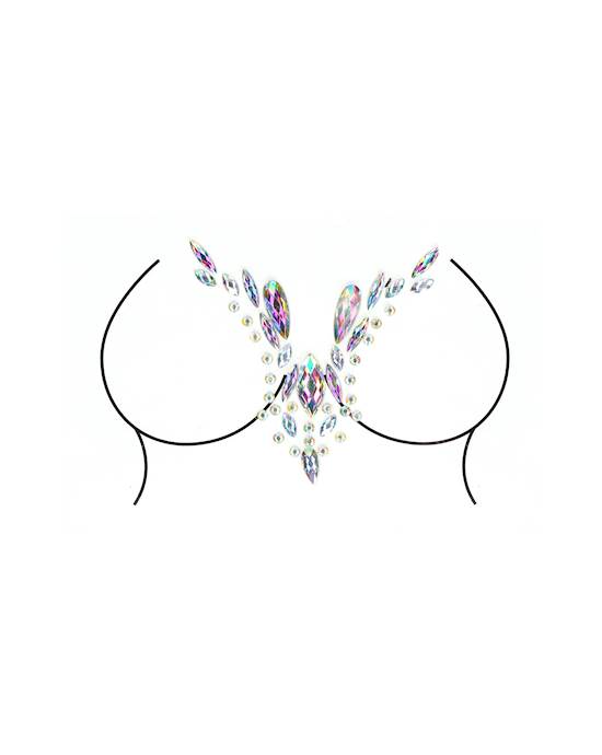 Dazzling Deep-v Cleavage Bling Sticker