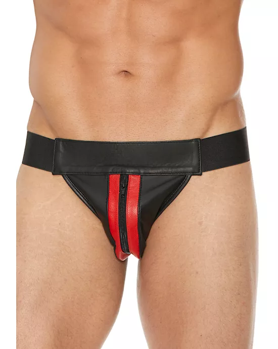 Plain Front Jock with Zip