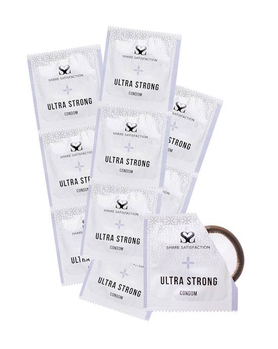 Share Satisfaction Ultra Strong Condoms  100 Bulk Pack
