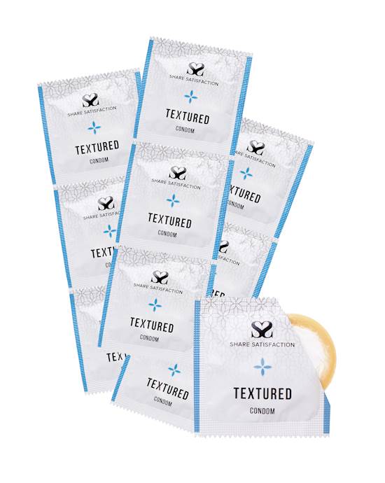Share Satisfaction Textured Condoms  100 Bulk Pack