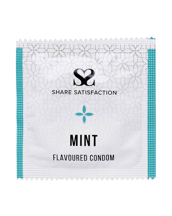 Share Satisfaction Mint Flavoured Condoms - 100 Bulk Pack