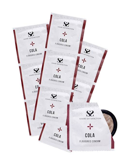 Share Satisfaction Cola Flavoured Condoms  100 Bulk Pack