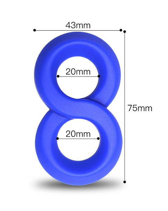 Amore Dual Silicone Cock Ring 