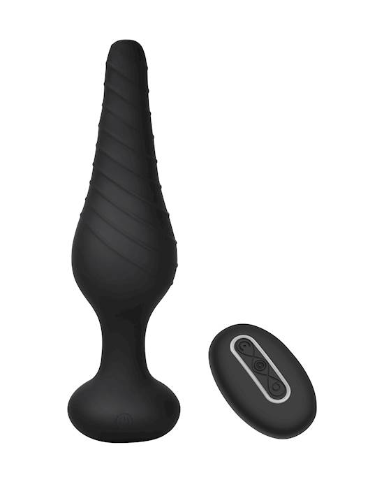 Amore Downward Spiral Remote Vibrating Butt Plug