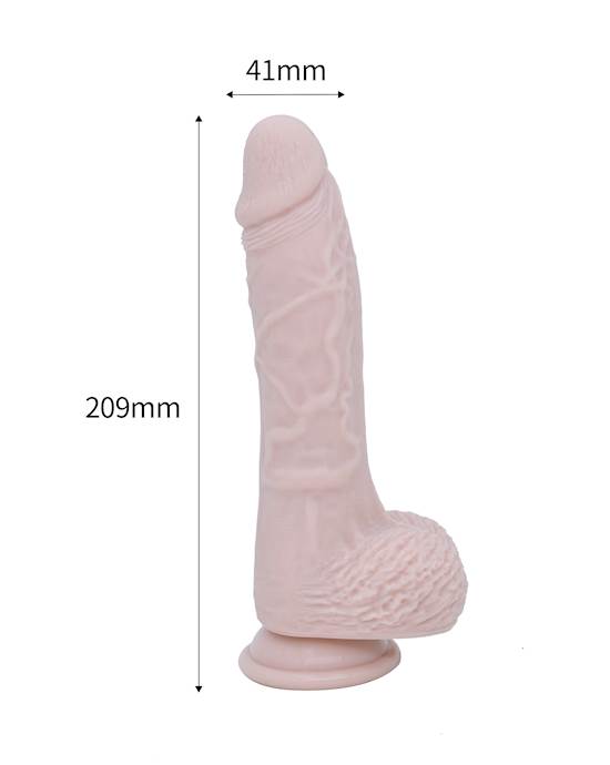 Rotating Beaded Suction Cup Dildo With Remote