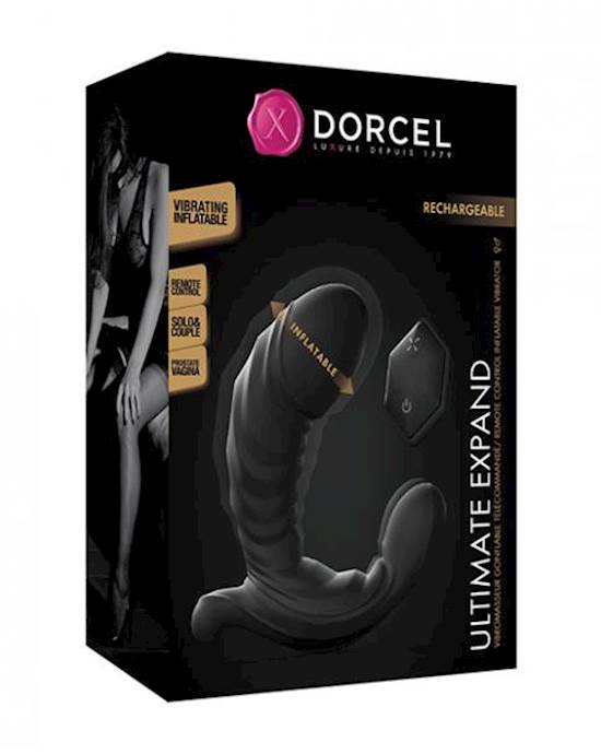 Dorcel Ultimate Expand Butt Plug Wremote  Black