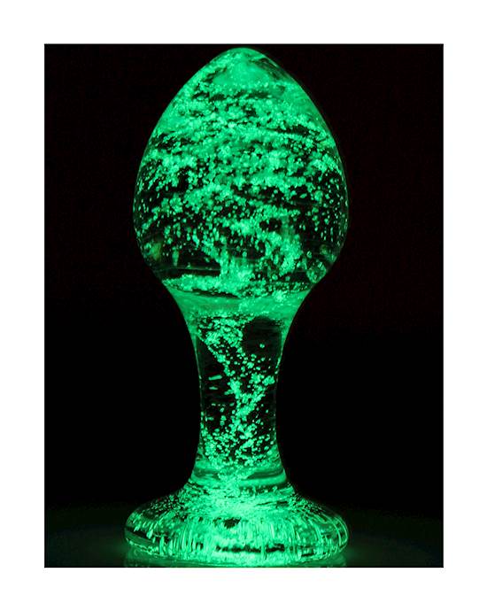 Lucent Glow in the Dark Glass Butt Plug