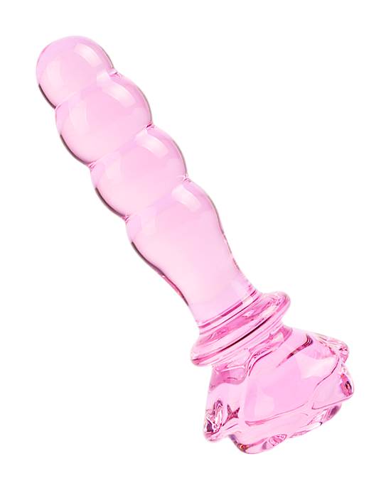 Lucent Rose Glass Butt Plug