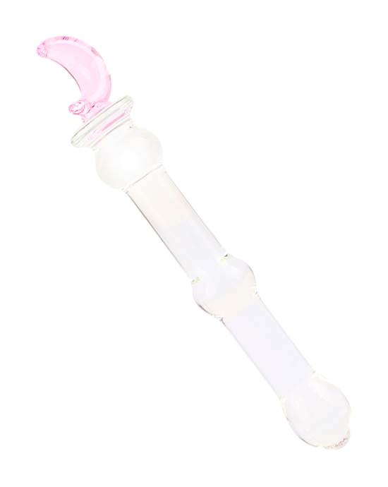 Lucent Small Moon Handle Glass Massager