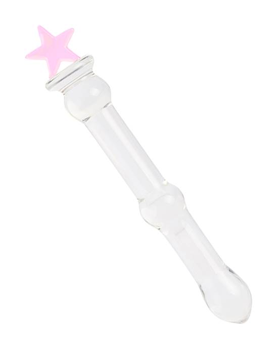 Lucent Small Star Handle Glass Massager