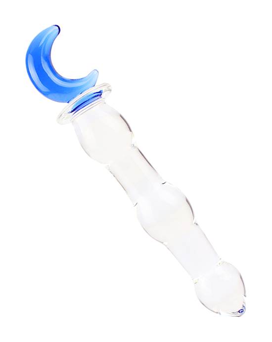 Lucent Large Moon Handle Glass Massager