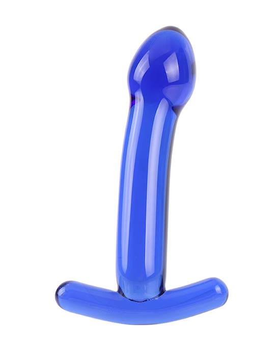 Lucent THandle Glass Dildo