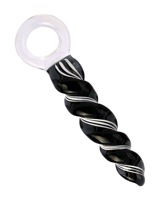 Lucent Twister Glass Butt Plug