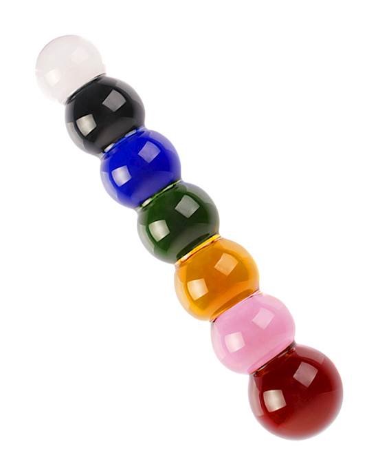 Lucent Rainbow Glass Beads
