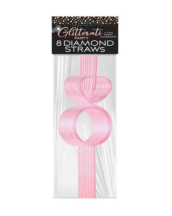 Glitterati Diamond Straw Set 8