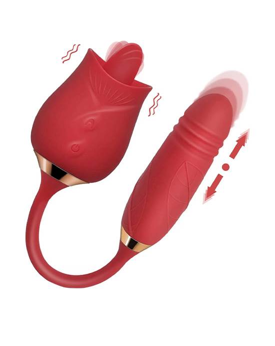 Amore Licking Rose And Thrusting Vibrator