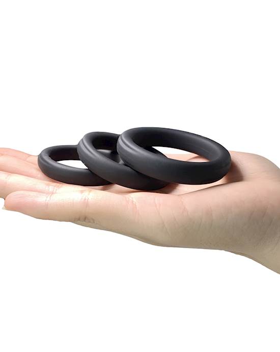 Triple Set Silicone Cock Rings