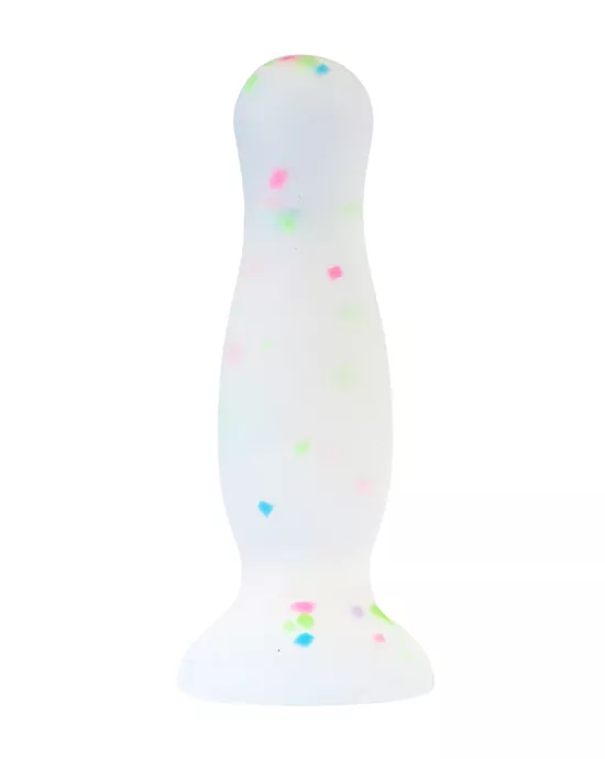 Play Glow in the Dark Confetti Butt Plug