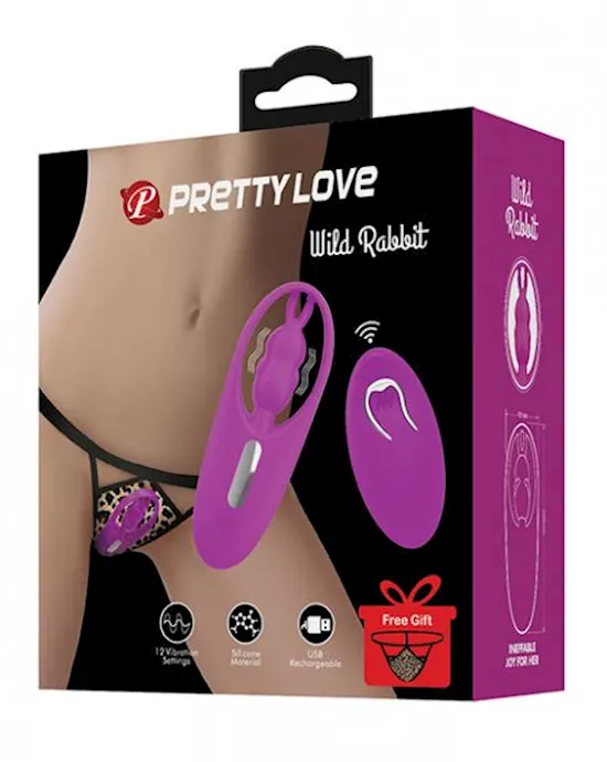 Pretty Love Wild Rabbit Panty Vibe wFree Panty