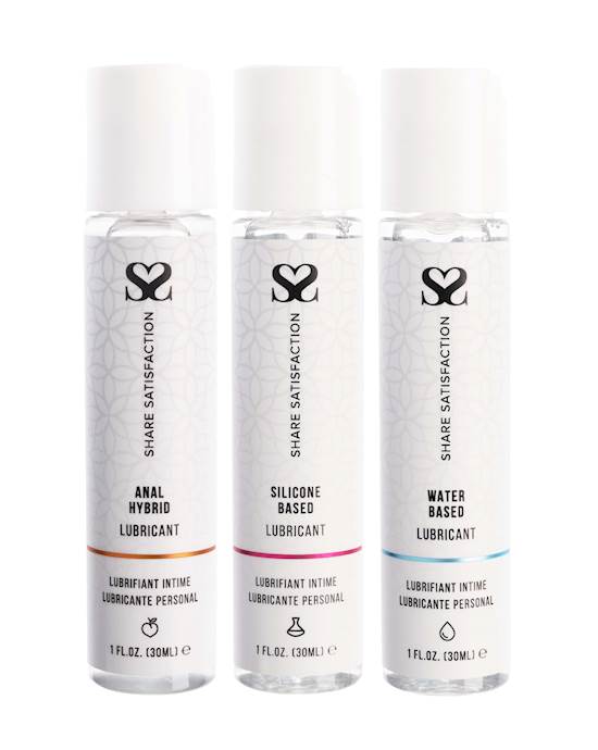 Share Satisfaction Lubricant Sampler 3 Pack