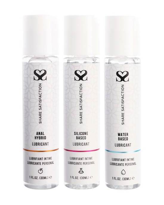 Share Satisfaction Lubricant Sampler 3 Pack