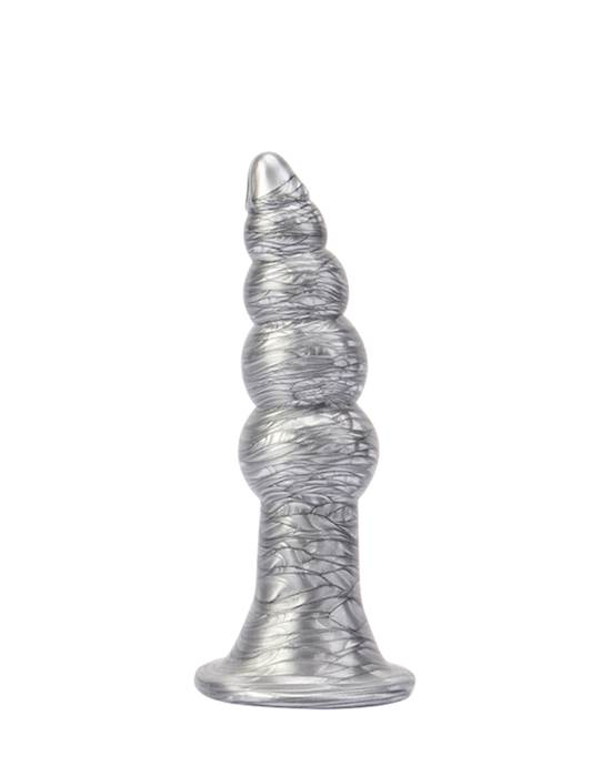 Beaded Metallic Butt Plug