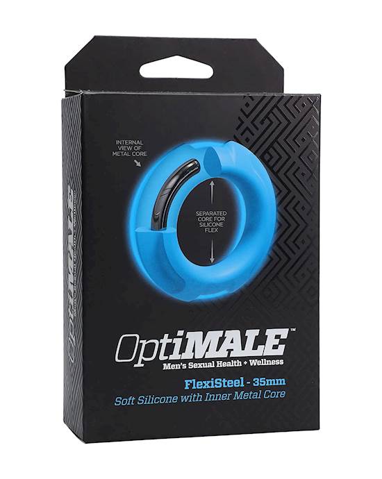 Optimale Flexisteel Silicone Metal Core Cock Ring