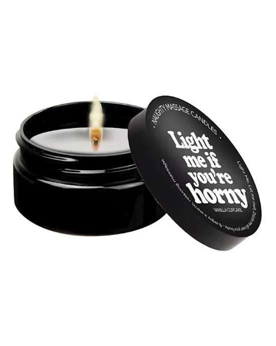 Kama Sutra 2 Oz Massage Candle Light Me If You are Horny Vanilla Creme
