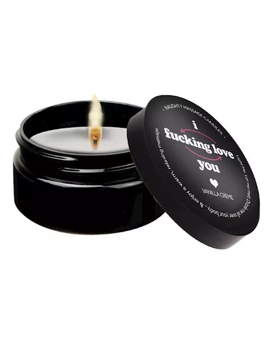 Kama Sutra Massage CandleI FCking Love You Vanilla Creme