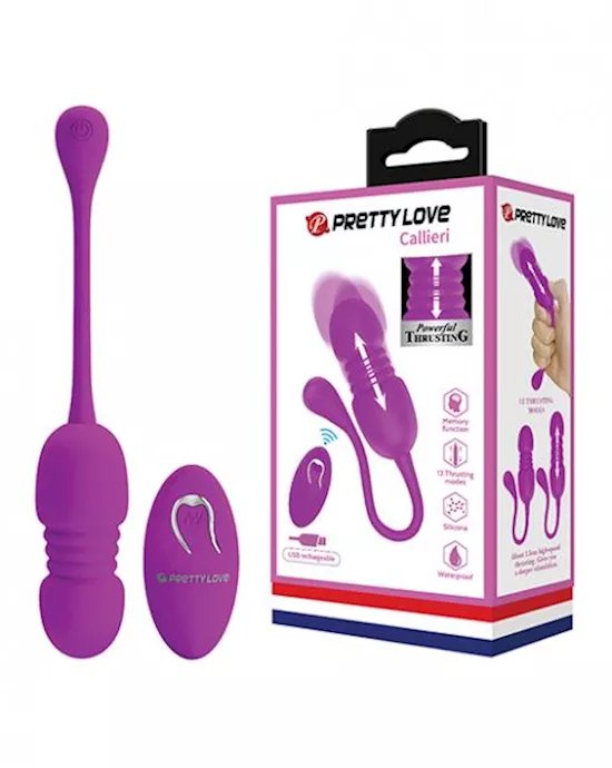 Pretty Love Callieri Remote Thrusting Egg